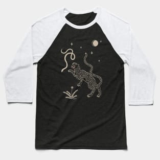 Desert Leopard - tan Baseball T-Shirt